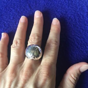 Sterling Silver disco ball style ring. Mexico